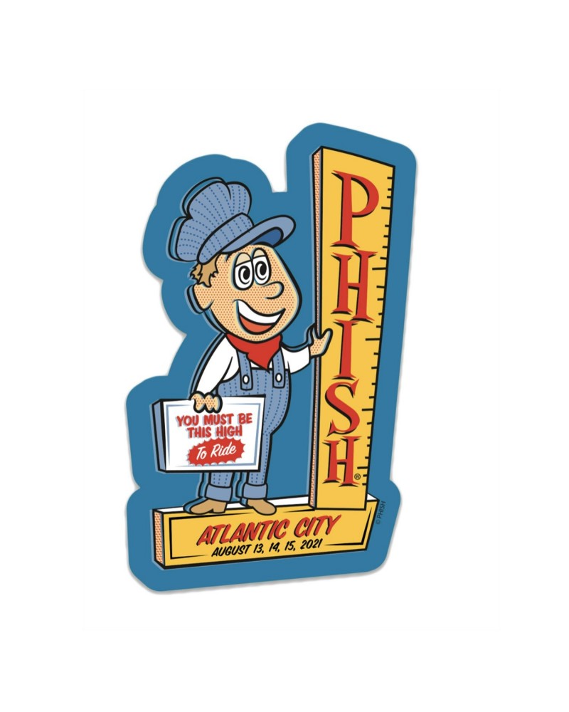 Phish High To Ride Atlantic City Sticker $0.76 Accessories
