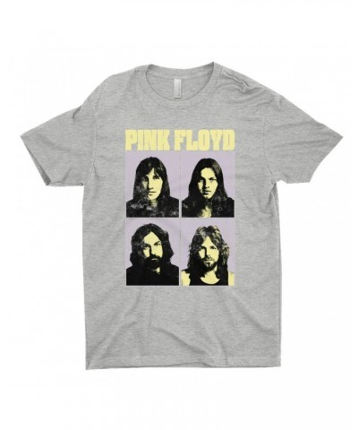 Pink Floyd T-Shirt | Meddle Group Photo Pastel Image Distressed Shirt $9.73 Shirts