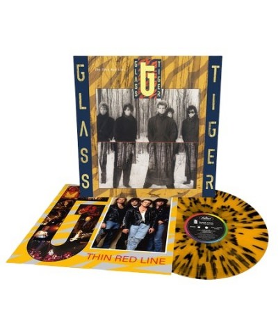 Glass Tiger The Thin Red Line Tiger Striped LP (Vinyl) $13.90 Vinyl