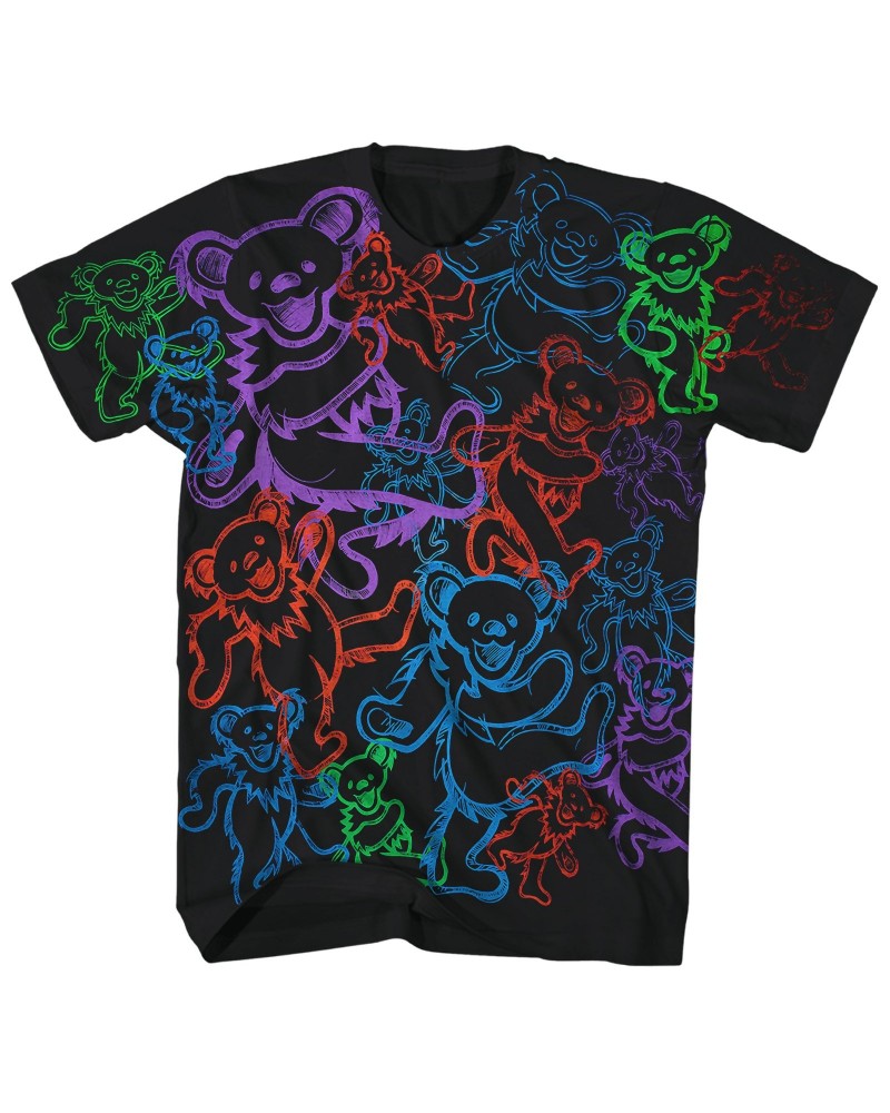 Grateful Dead T-Shirt | Rainbow Dancing Bears Shirt $3.23 Shirts